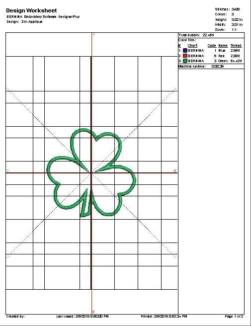 Shamrock Applique, Clover Applique, Machine Embroidery Design, 4 Sizes, Hat Designs, Cook, Kitchen, Bakery, Apron Design