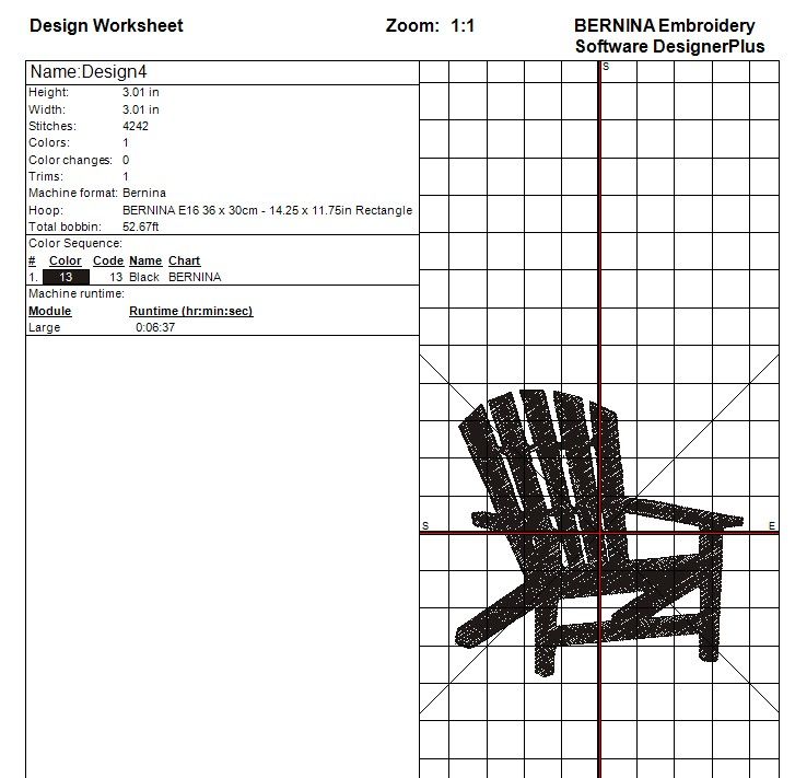 Adirondack Chair Embroidery Design, NOT A PATCH, Beach Life, Relax, 4 Sizes, Chair Design, Beach Chair